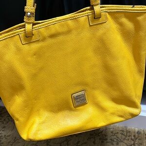 Dooney & Bourke Yellow tote / shoulder bag.